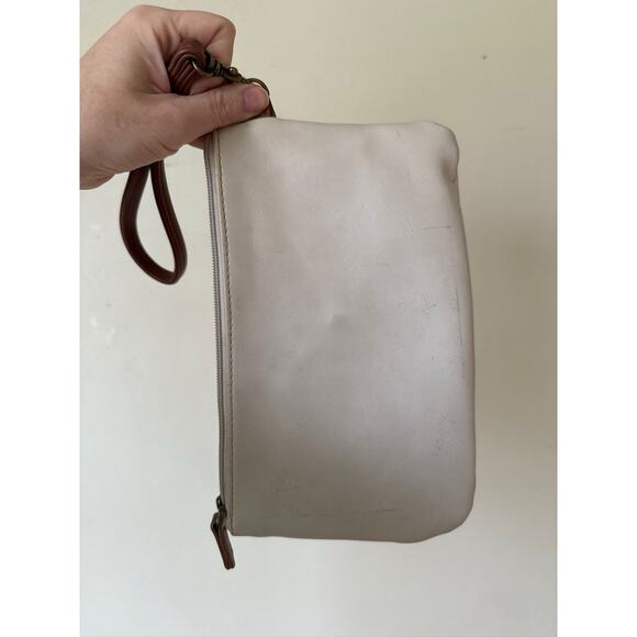 Stone Mountain Y2K 90s Preppy Two Toned Purse Clutch Pebbled Striped Academic - Picture 4 of 5